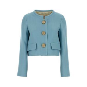 Valentino Garavani Women Light Blue Viscose Blazer